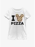 Disney Mickey Mouse Mickey Pizza Youth Girls T-Shirt, WHITE, hi-res