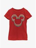 Disney Mickey Mouse Rainbow Ears Youth Girls T-Shirt, RED, hi-res