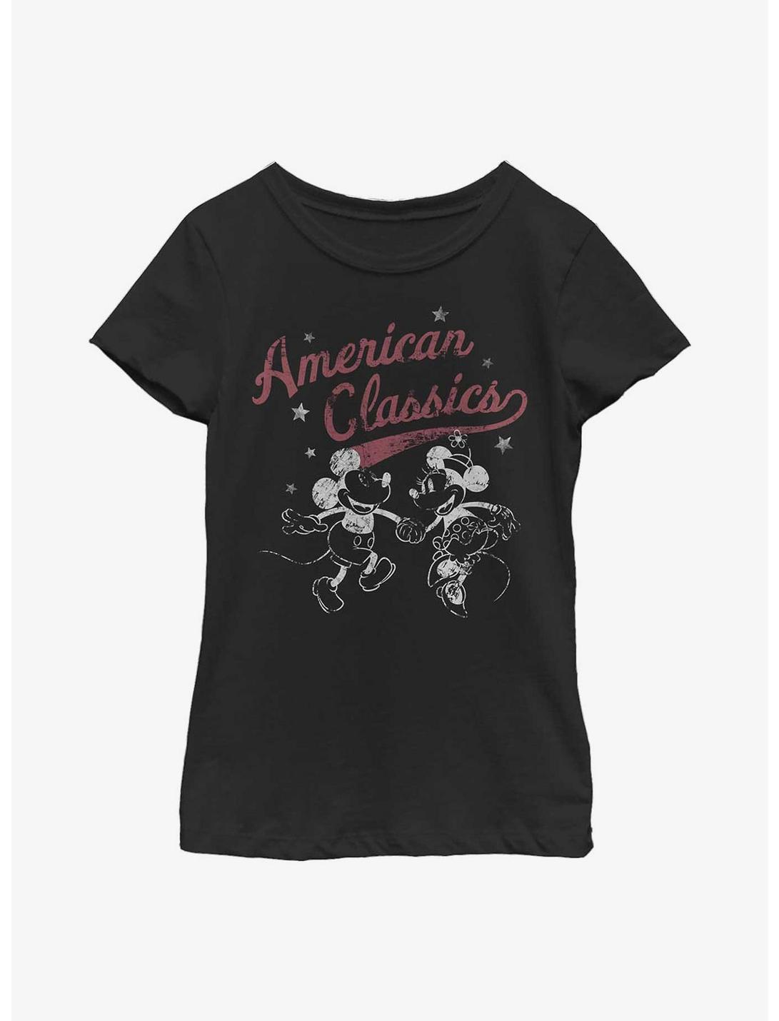 Disney Mickey Mouse Two Classics Youth Girls T-Shirt, BLACK, hi-res