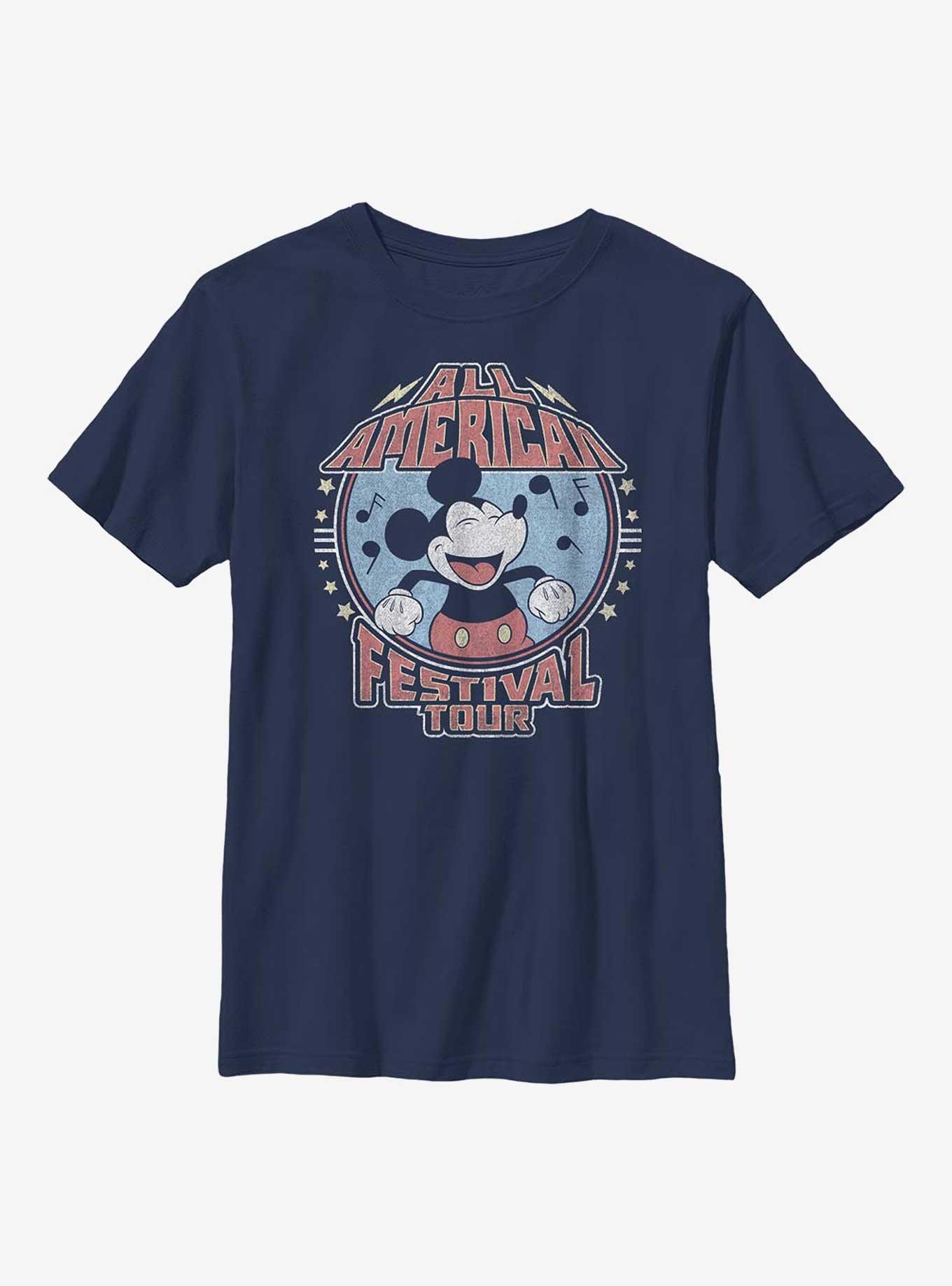 Disney Mickey Mouse Mickey American Tour Youth T-Shirt, , hi-res