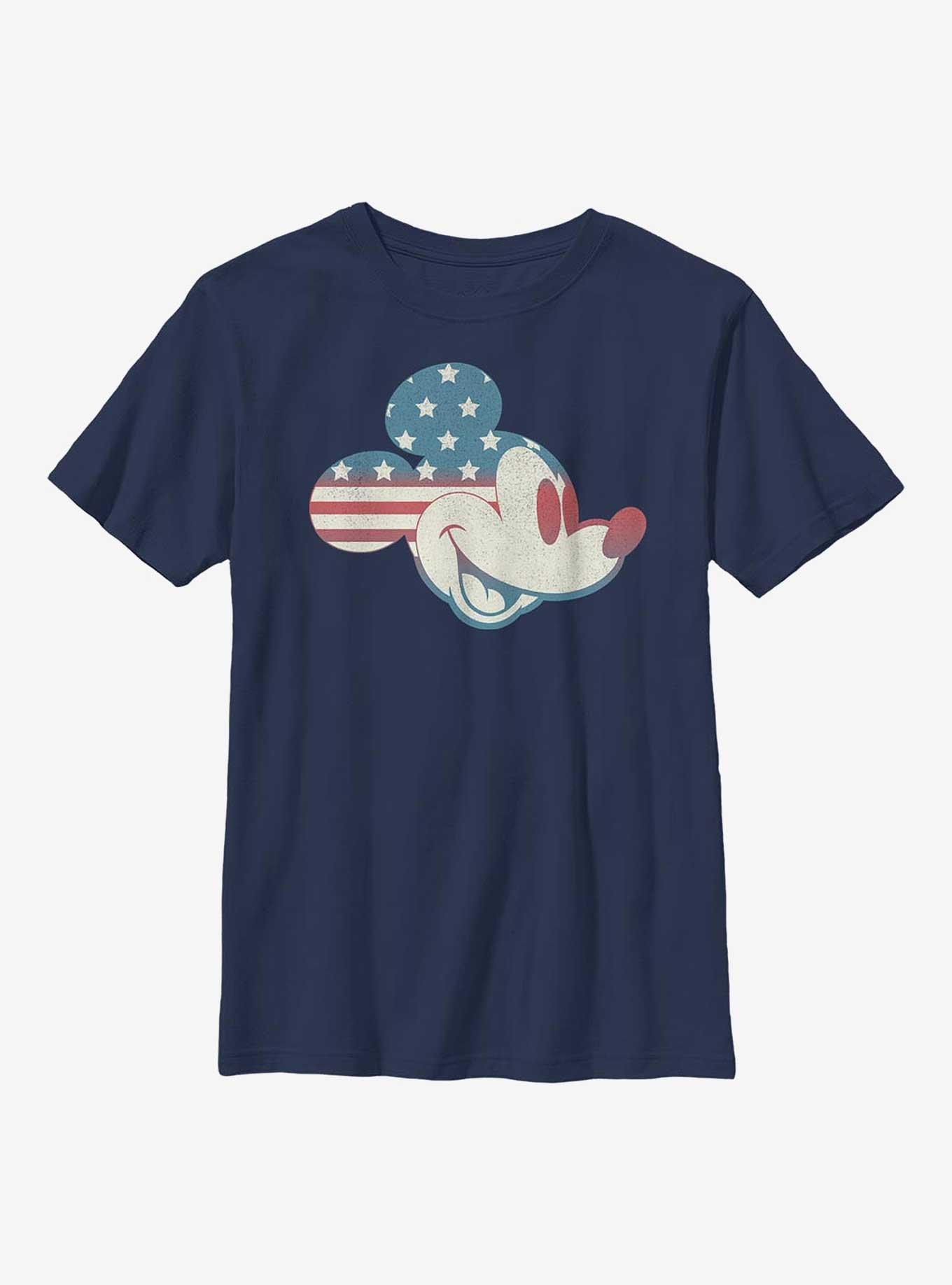 Disney Mickey Mouse Mickey Americana Flag Fill Youth T-Shirt, , hi-res