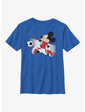 Disney Mickey Mouse Canada Kick Youth T-Shirt, ROYAL, hi-res