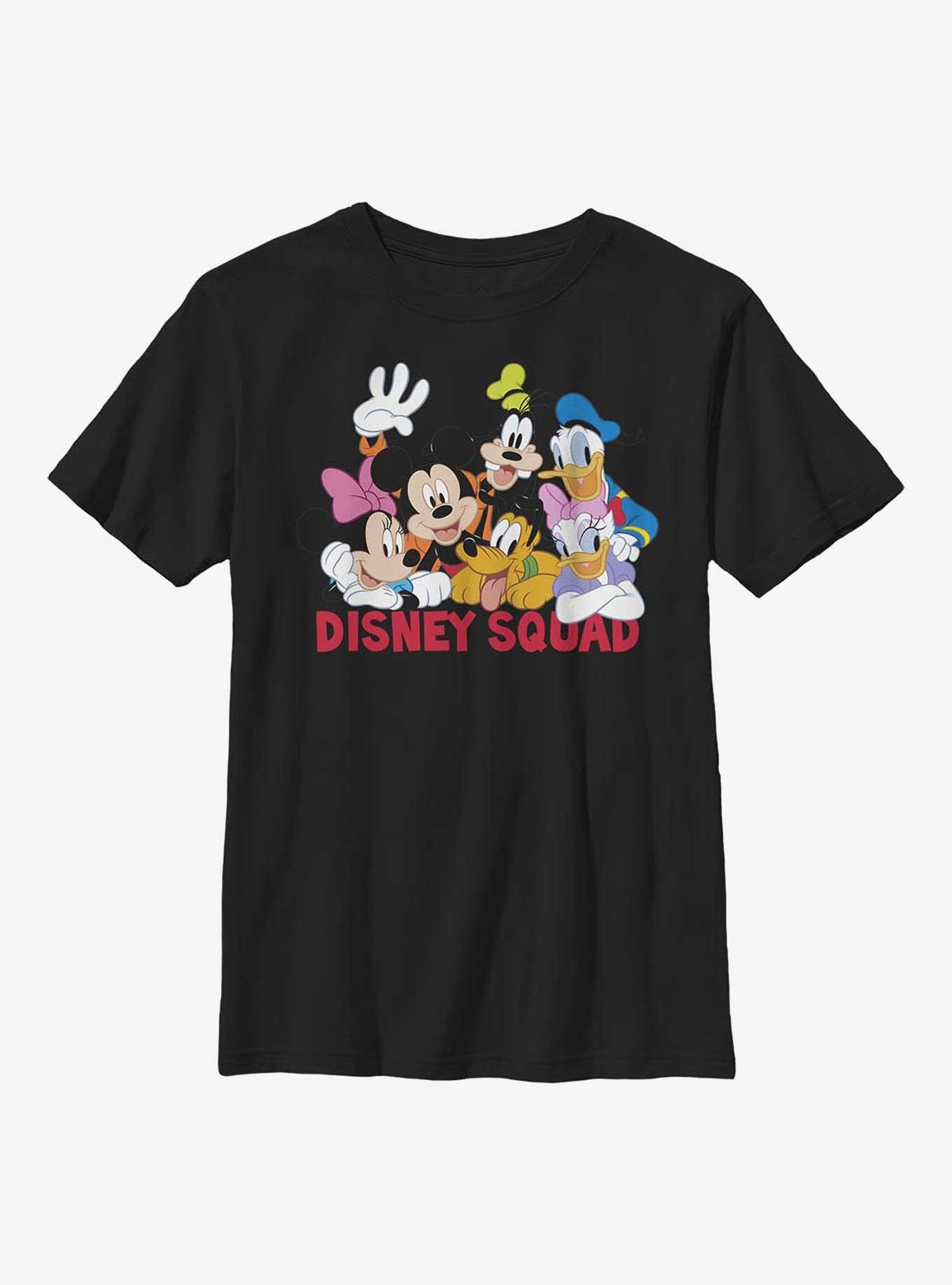 Men's Mickey & Friends Disney Squad Group Shot Acid Wash T-Shirt -  Black/Charcoal - 2X Large