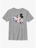 Disney Mickey Mouse France Kick Youth T-Shirt, ATH HTR, hi-res