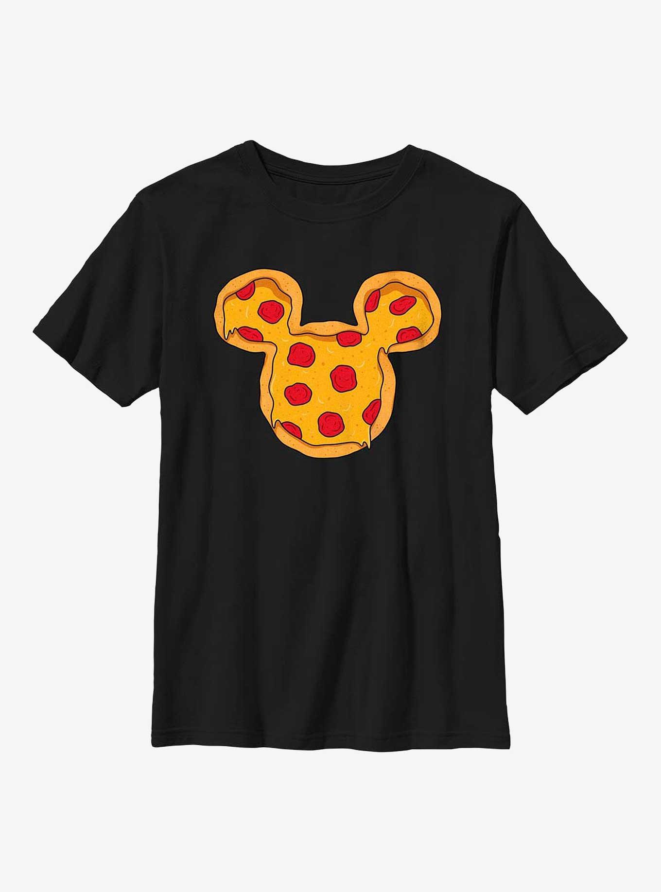 Disney Mickey Mouse Mickey Pizza Ears Youth T-Shirt, BLACK, hi-res