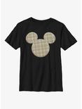 Disney Mickey Mouse Plaid Patch Mickey Youth T-Shirt, BLACK, hi-res