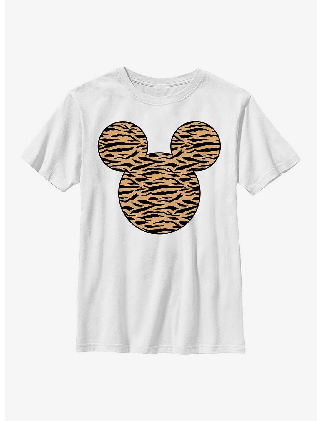 Disney Mickey Mouse Mickey Tiger Fill Youth T-Shirt, WHITE, hi-res