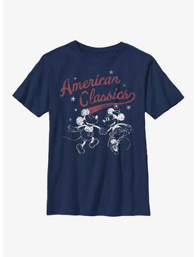 Disney Mickey Mouse Two Classics Youth T-Shirt, NAVY, hi-res