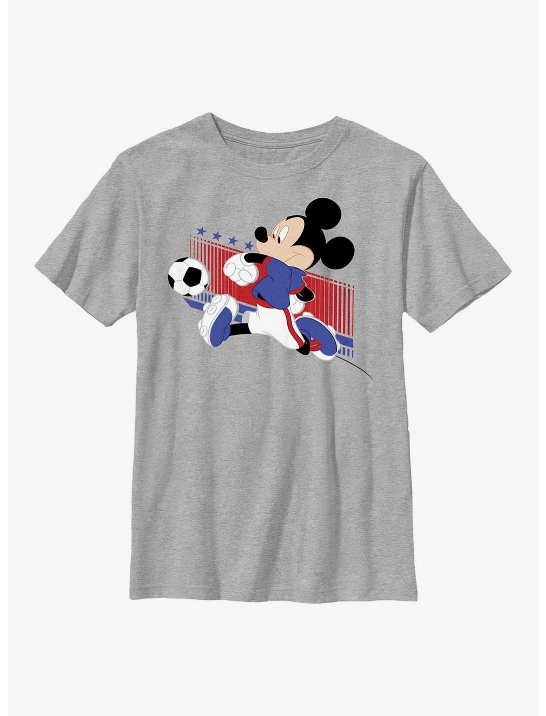 Disney Mickey Mouse Usa Kick Youth T-Shirt, ATH HTR, hi-res