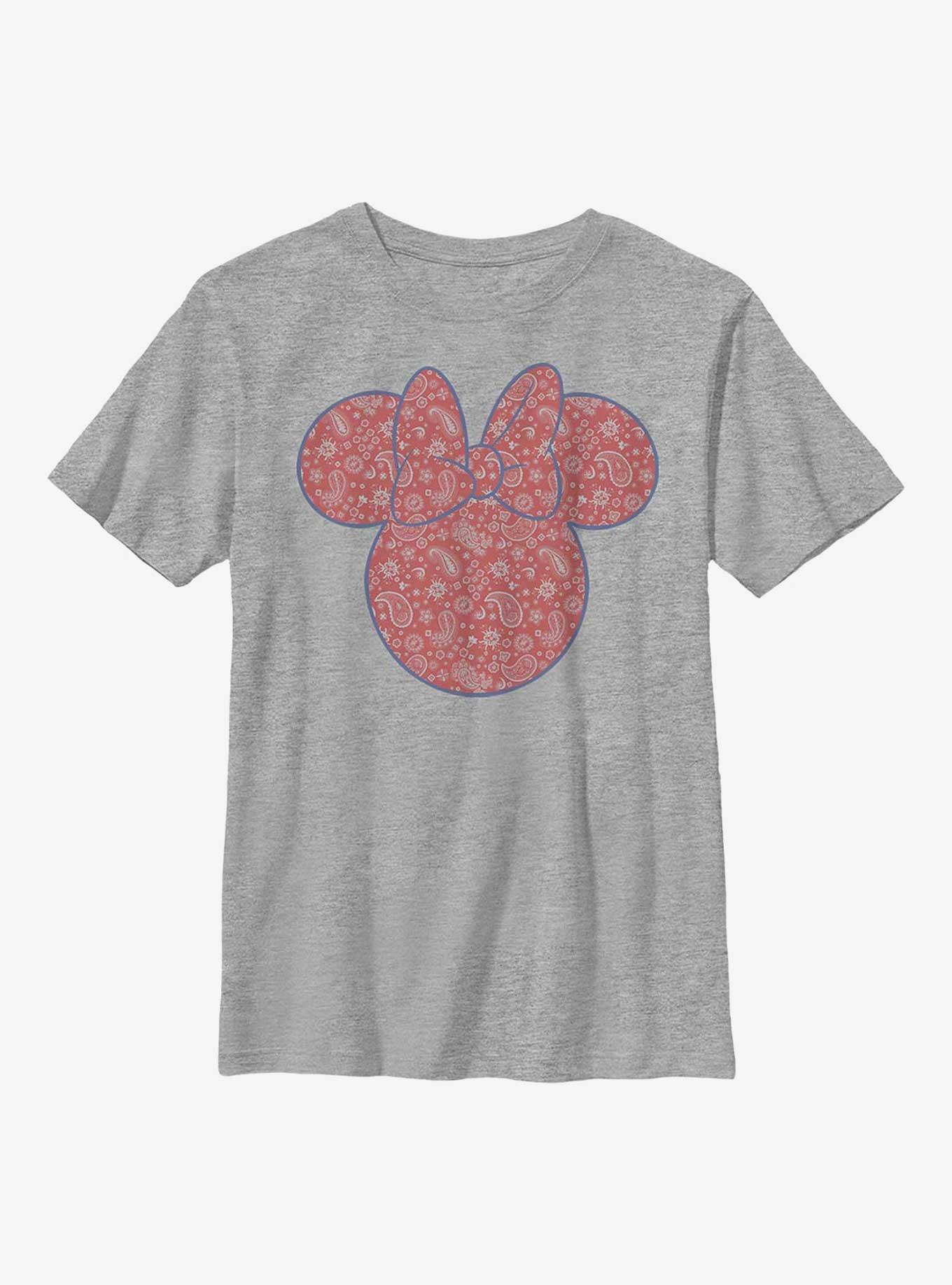 Disney Minnie Mouse Minnie Americana Paisley Youth T-Shirt, , hi-res