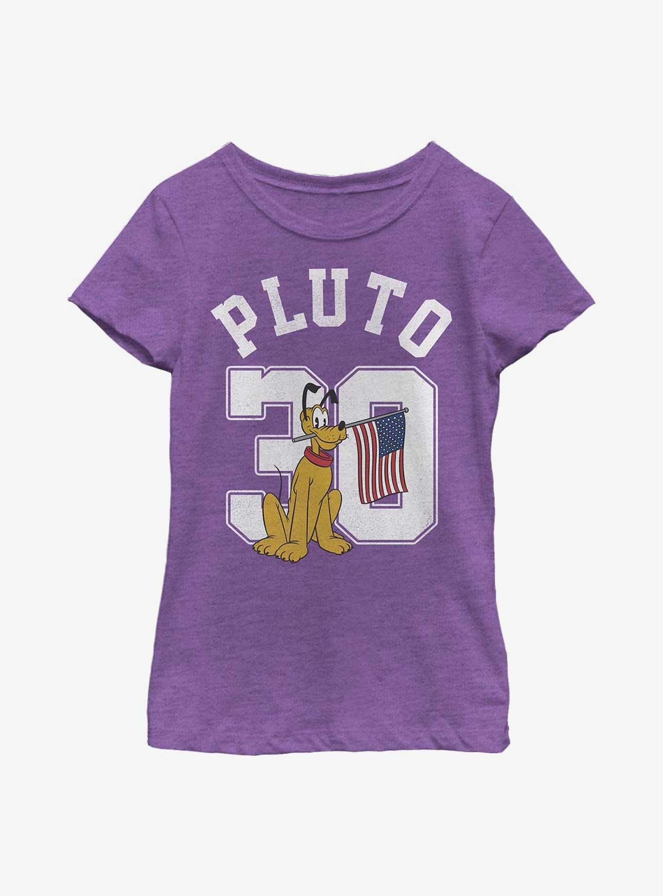 Disney Pluto Collegiate Youth Girls T-Shirt, , hi-res