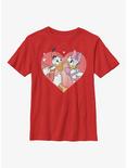 Disney Donald Duck Donald And Daisy Love Youth T-Shirt, RED, hi-res