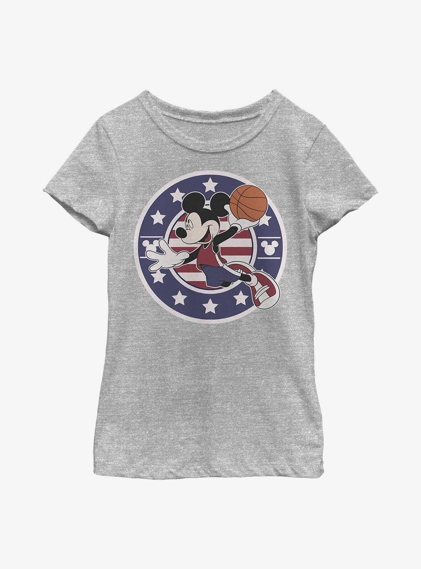Disney Mickey Mouse B Ball Americana Youth Girls T-Shirt, , hi-res