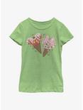 Disney Mickey Mouse Mickey Minnie Cones Youth Girls T-Shirt, GRN APPLE, hi-res