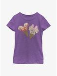 Disney Mickey Mouse Mickey Minnie Cones Youth Girls T-Shirt, PURPLE BERRY, hi-res
