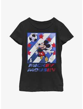 Disney Mickey Mouse Mickey Football Star Youth Girls T-Shirt, , hi-res