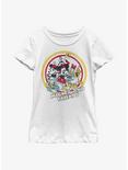 Disney Mickey Mouse Circle Of Friends Chest Youth Girls T-Shirt, WHITE, hi-res