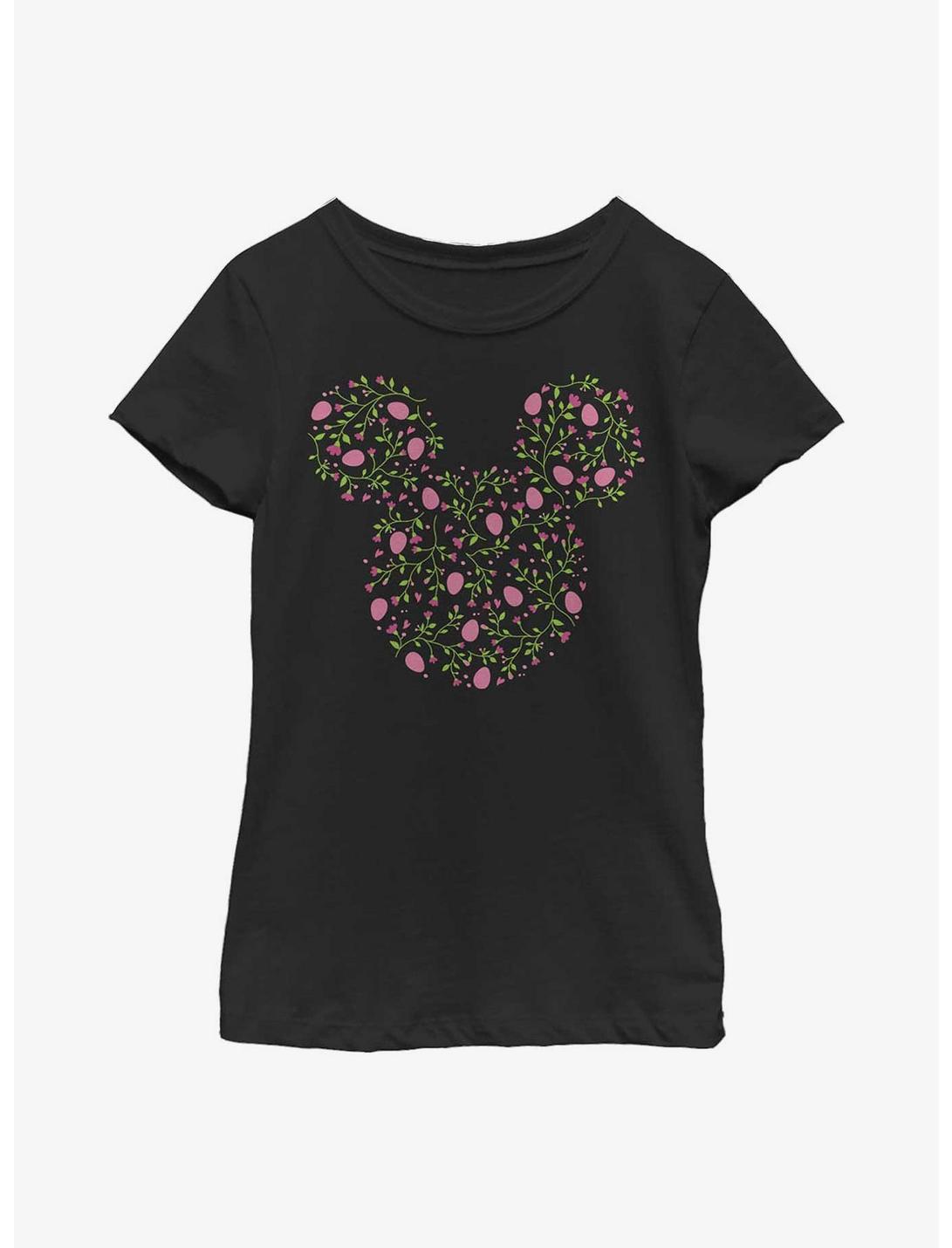 Disney Mickey Mouse Shabby Chic Egg Youth Girls T-Shirt, BLACK, hi-res