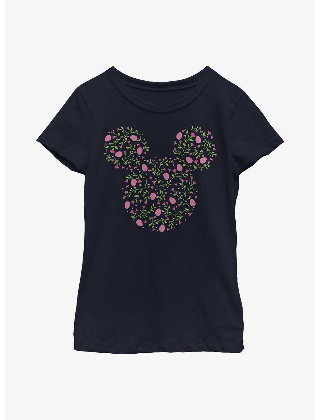Disney Mickey Mouse Shabby Chic Egg Youth Girls T-Shirt, NAVY, hi-res