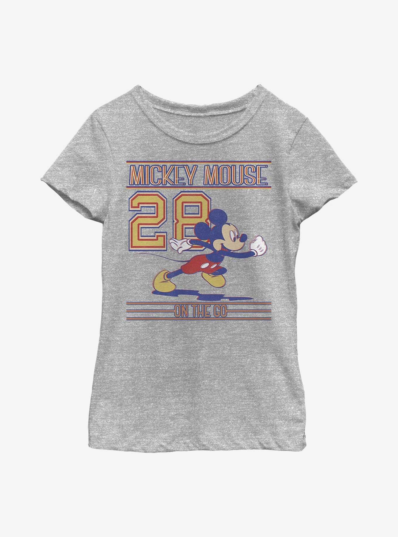 Disney Mickey Mouse Mickey Since 28 Youth Girls T-Shirt, ATH HTR, hi-res