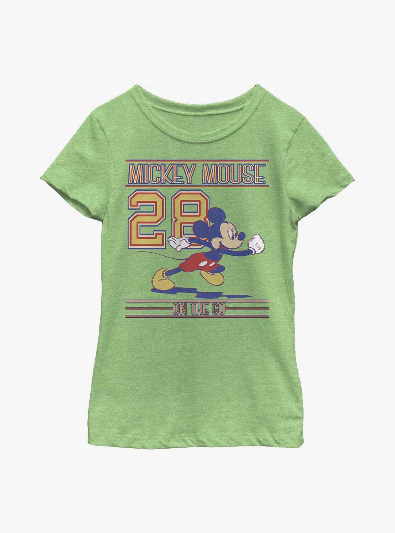 Disney Mickey Mouse Mickey Since 28 Youth Girls T-Shirt, GRN APPLE, hi-res