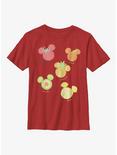 Disney Mickey Mouse Assorted Fruit Youth T-Shirt, RED, hi-res