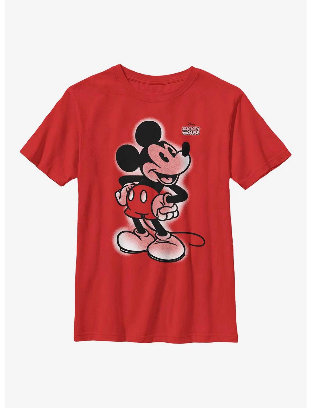Disney Mickey Mouse Mickey Graffiti Youth T-Shirt, RED, hi-res