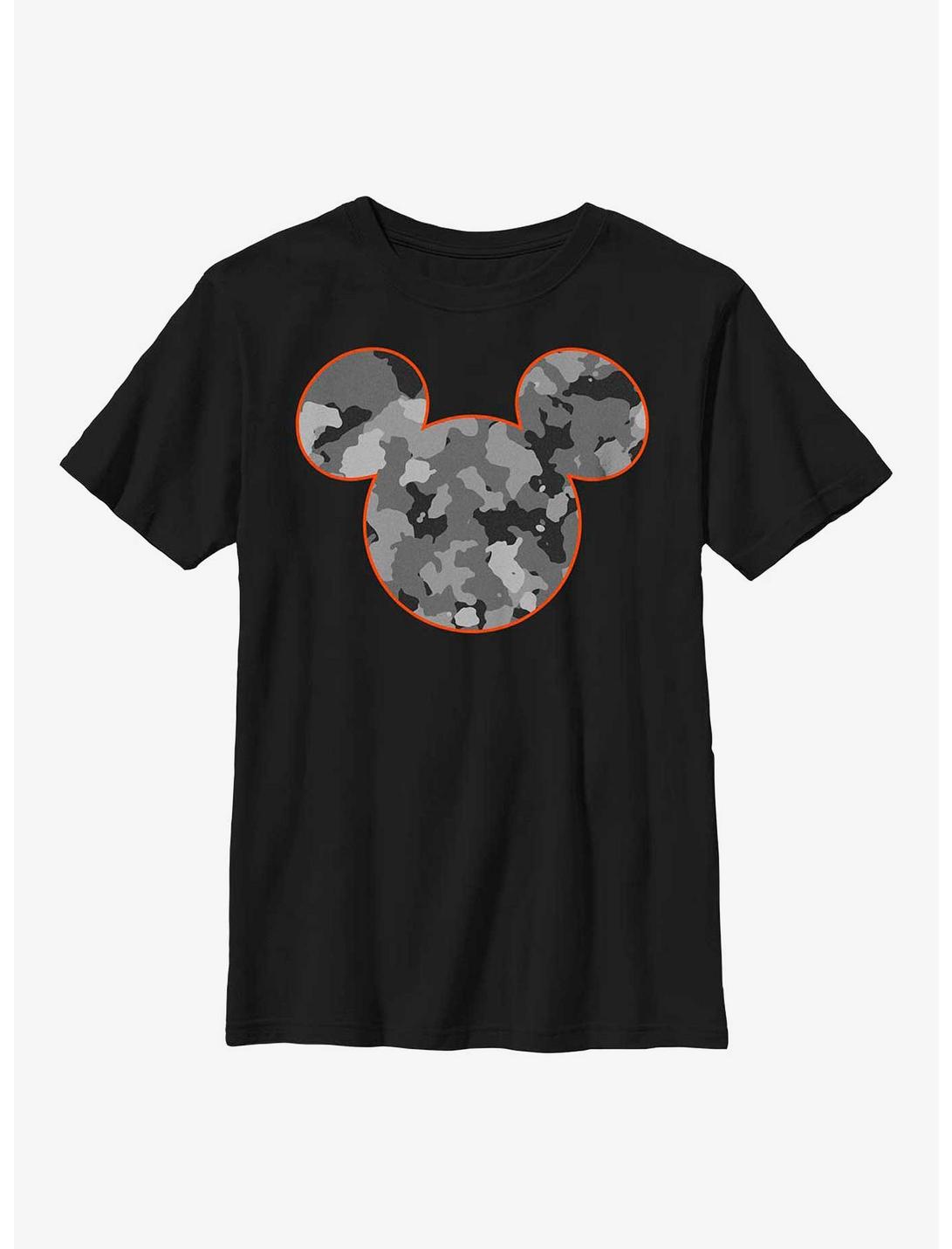 Disney Mickey Mouse Mickeys Camo Youth T-Shirt, BLACK, hi-res