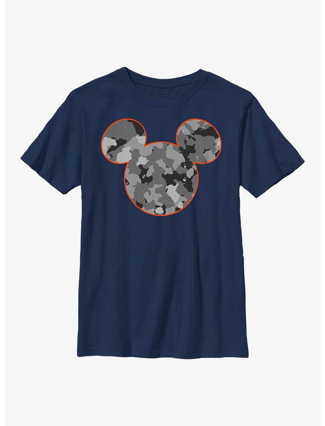 Disney Mickey Mouse Mickeys Camo Youth T-Shirt, NAVY, hi-res