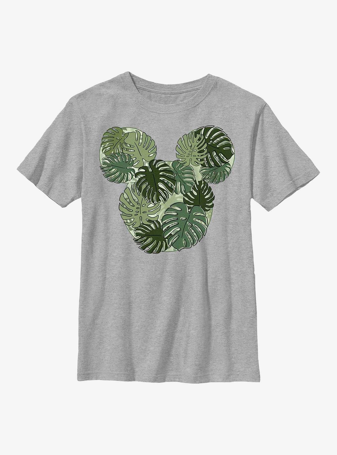 Disney Mickey Mouse Monstera Mickey Youth T-Shirt, , hi-res
