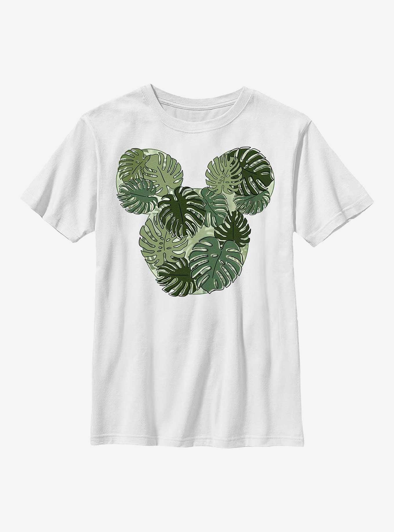 Disney Mickey Mouse Monstera Mickey Youth T-Shirt, , hi-res