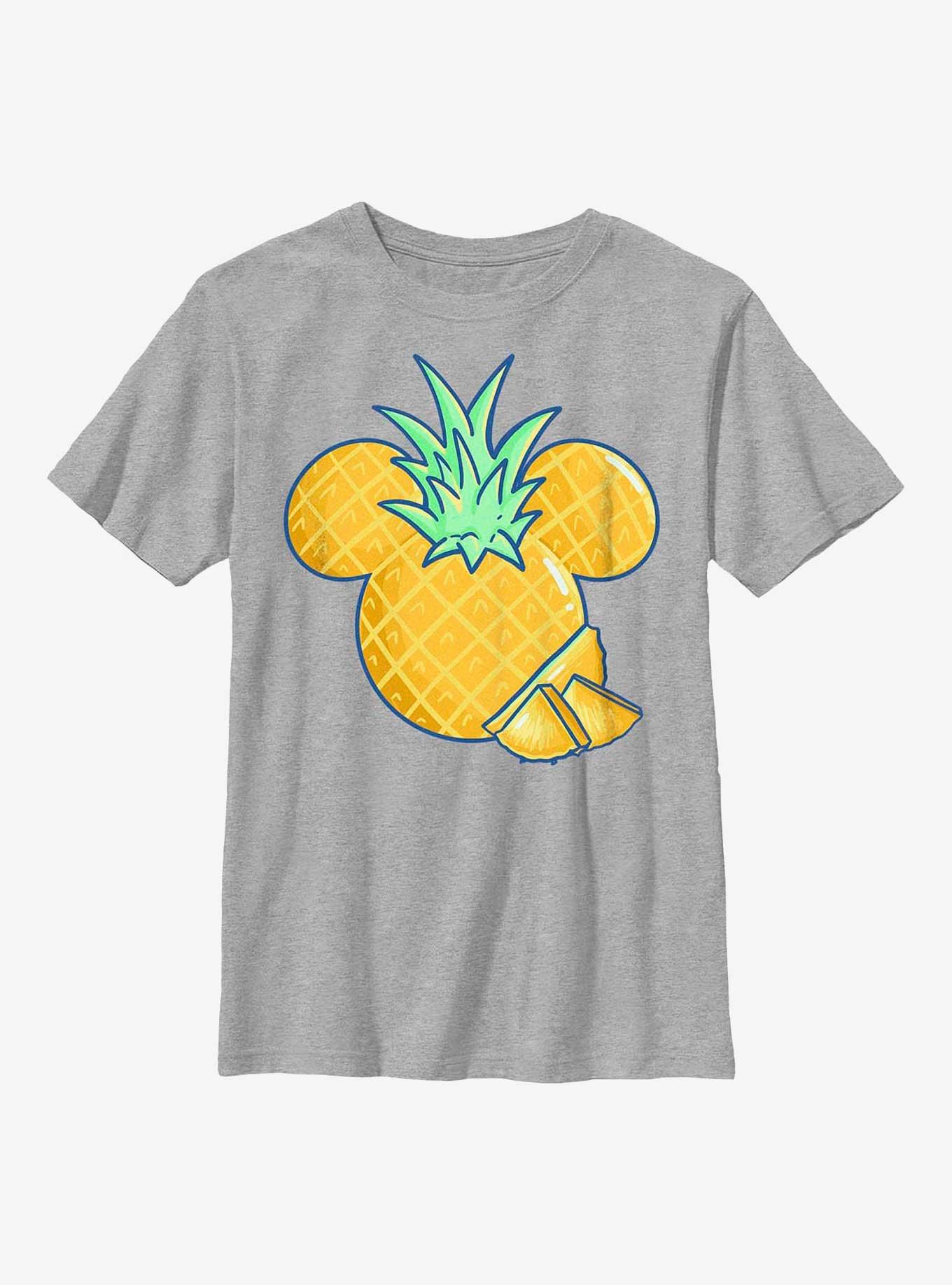 Disney Mickey Mouse Pineapple Youth T-Shirt, ATH HTR, hi-res