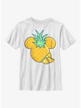 Disney Mickey Mouse Pineapple Youth T-Shirt, WHITE, hi-res