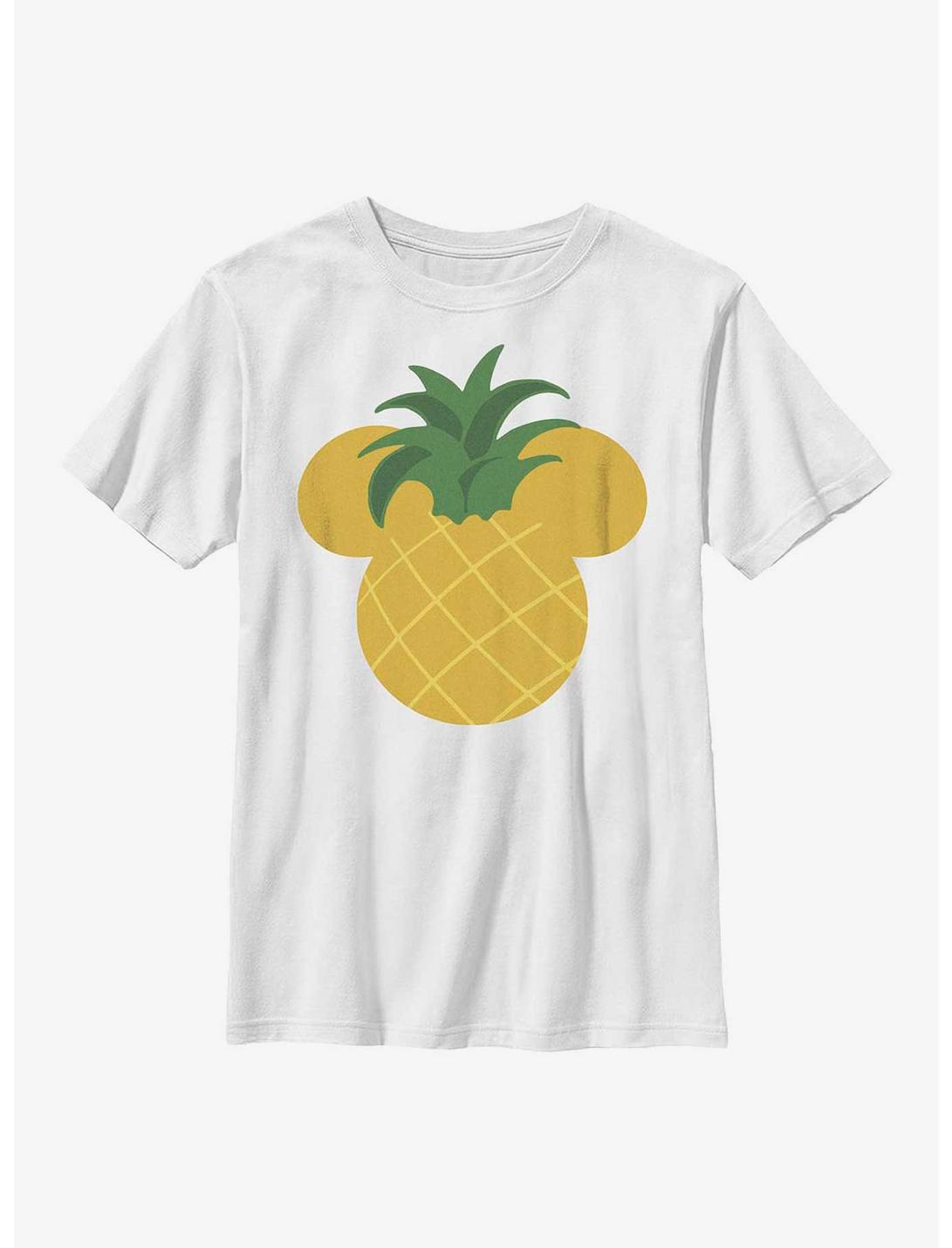 Disney Mickey Mouse Pineapple Ears Youth T-Shirt, WHITE, hi-res