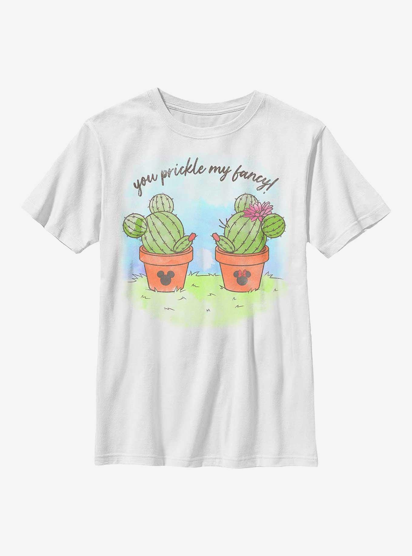 Disney Mickey Mouse Prickly Couple Youth T-Shirt, WHITE, hi-res