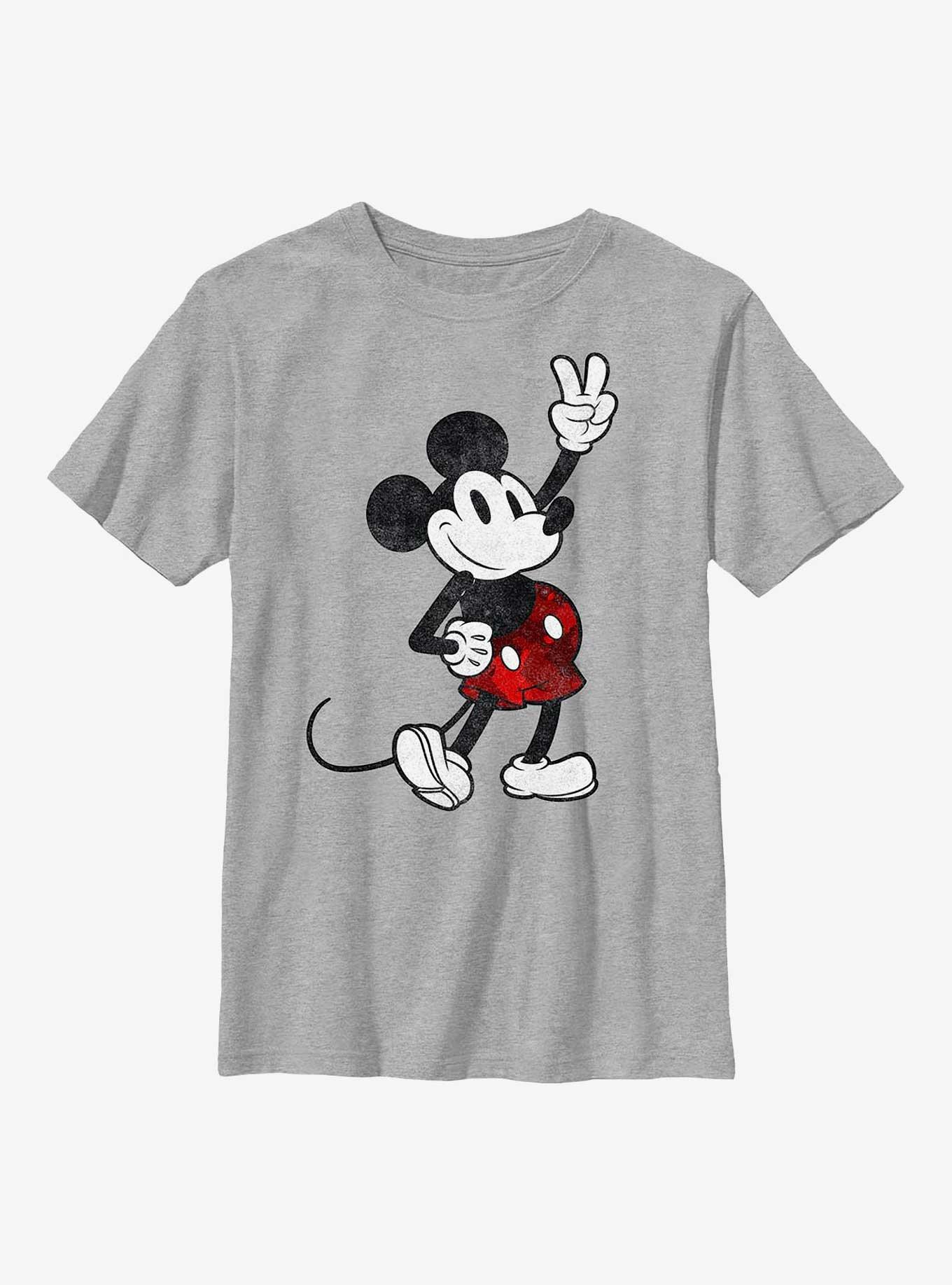 Disney Mickey Mouse Red Camp Youth T-Shirt, ATH HTR, hi-res