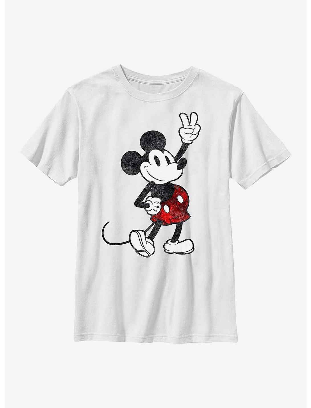 Disney Mickey Mouse Red Camp Youth T-Shirt, WHITE, hi-res