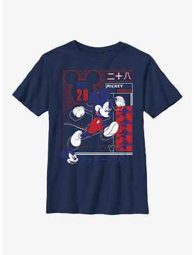 Disney Mickey Mouse Sporty Technical Mickey Youth T-Shirt, NAVY, hi-res
