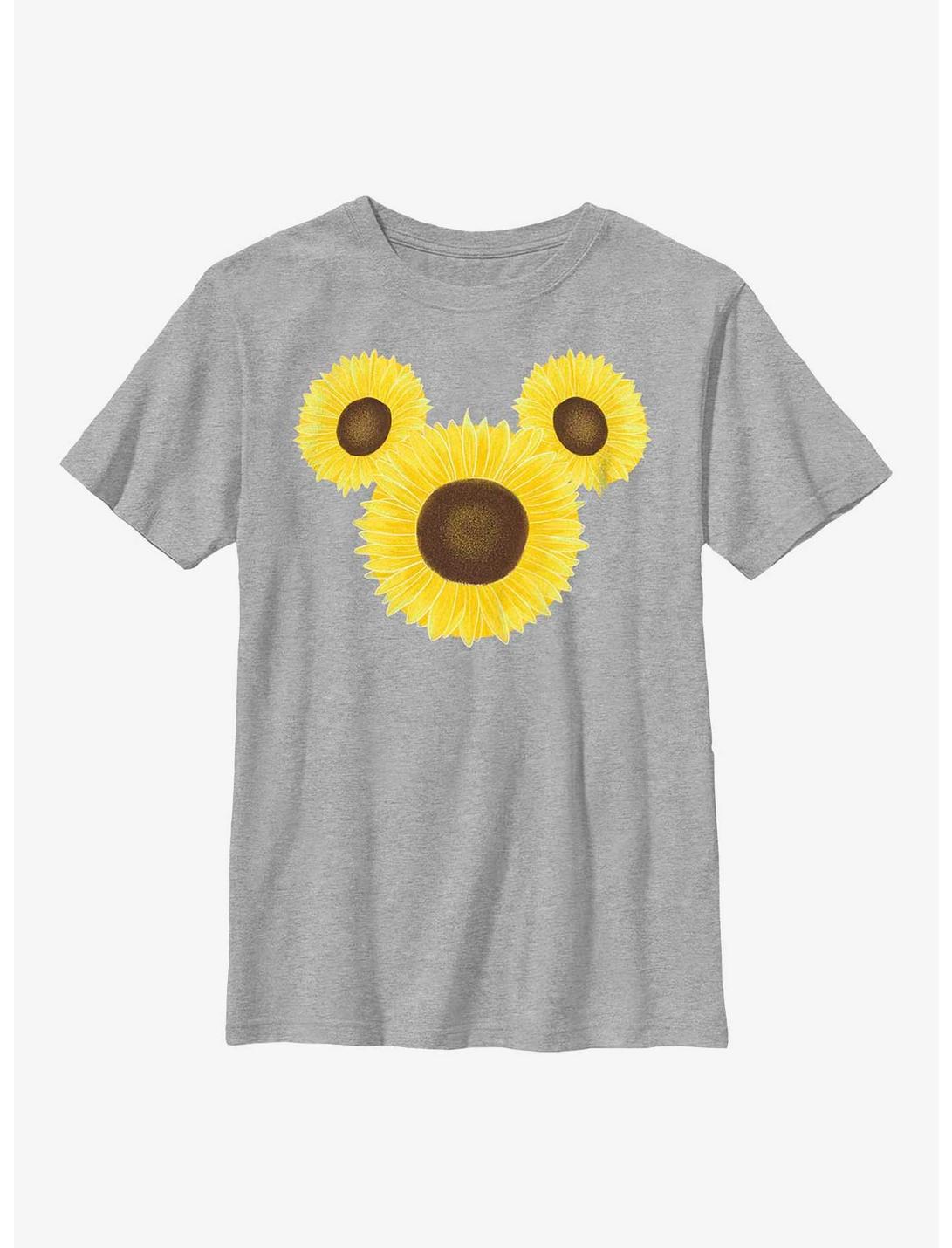 Disney Mickey Mouse Mickey Sunflower Youth T-Shirt, ATH HTR, hi-res