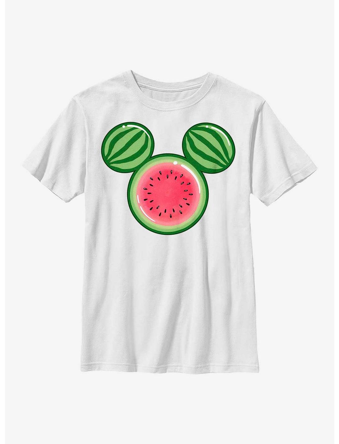 Disney Mickey Mouse Watermelon Ears Youth T-Shirt, WHITE, hi-res