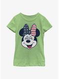 Disney Minnie Mouse American Bow Youth Girls T-Shirt, GRN APPLE, hi-res