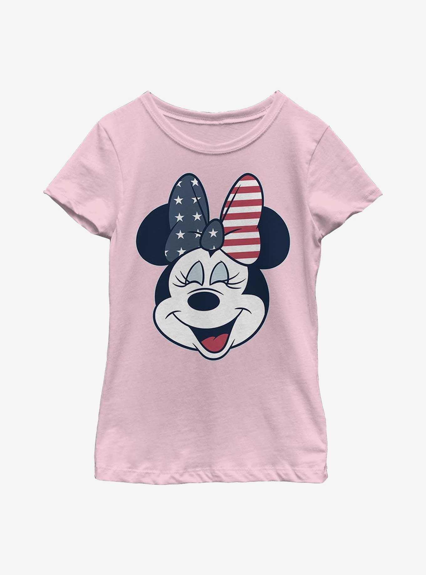 Disney Minnie Mouse American Bow Youth Girls T-Shirt, , hi-res