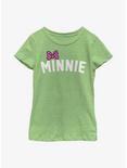 Disney Minnie Mouse Minnie Bow Chest Youth Girls T-Shirt, GRN APPLE, hi-res