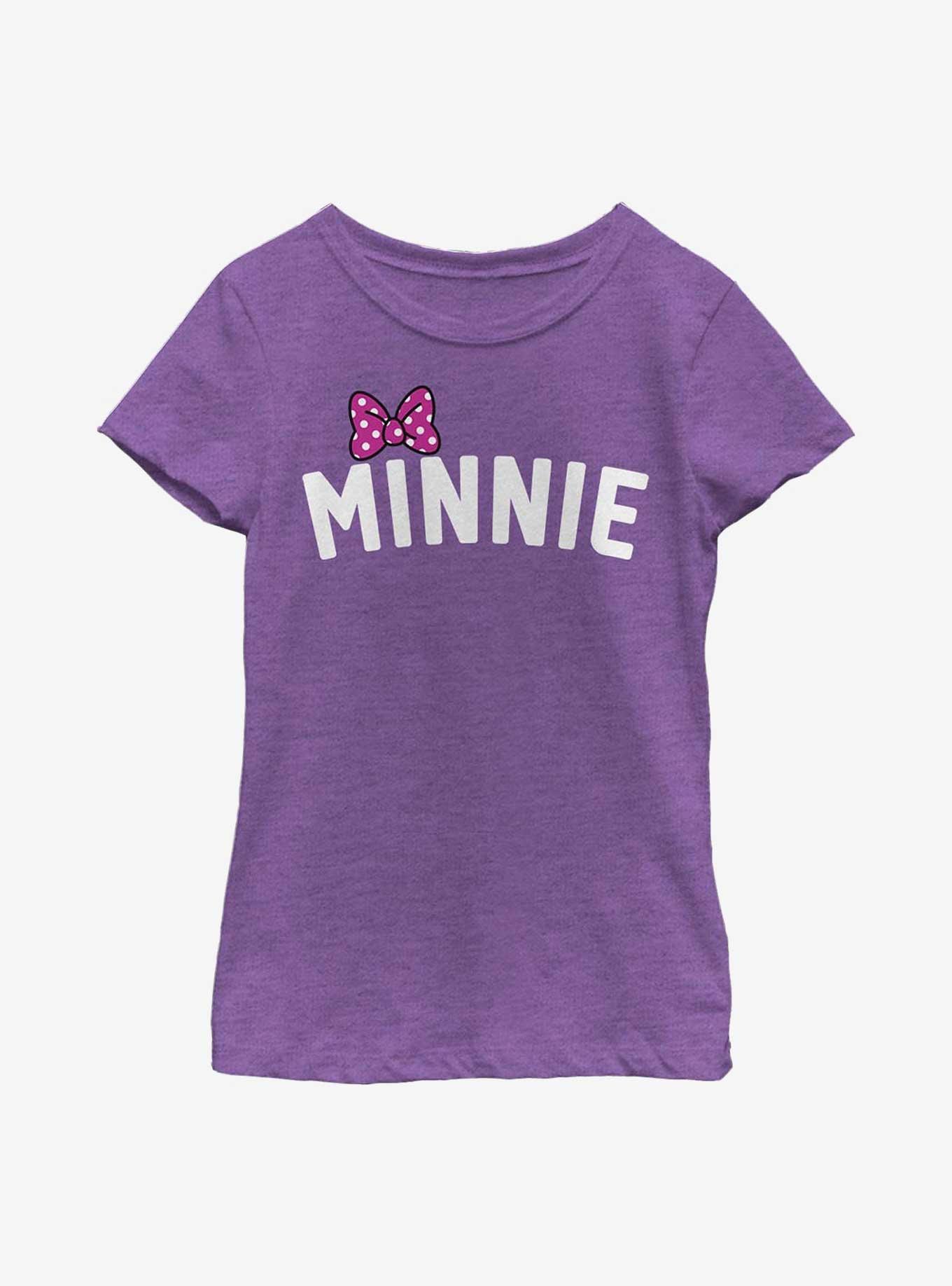 Disney Minnie Mouse Minnie Bow Chest Youth Girls T-Shirt, , hi-res