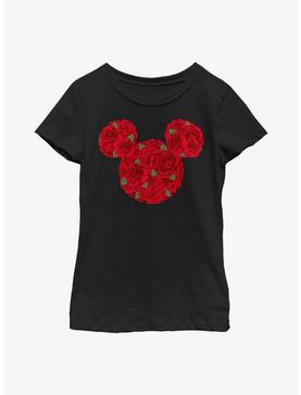 Disney Minnie Mouse Mickey Mouse Roses Youth Girls T-Shirt, , hi-res