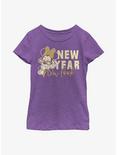 Disney Minnie Mouse New Year Minnie Youth Girls T-Shirt, PURPLE BERRY, hi-res