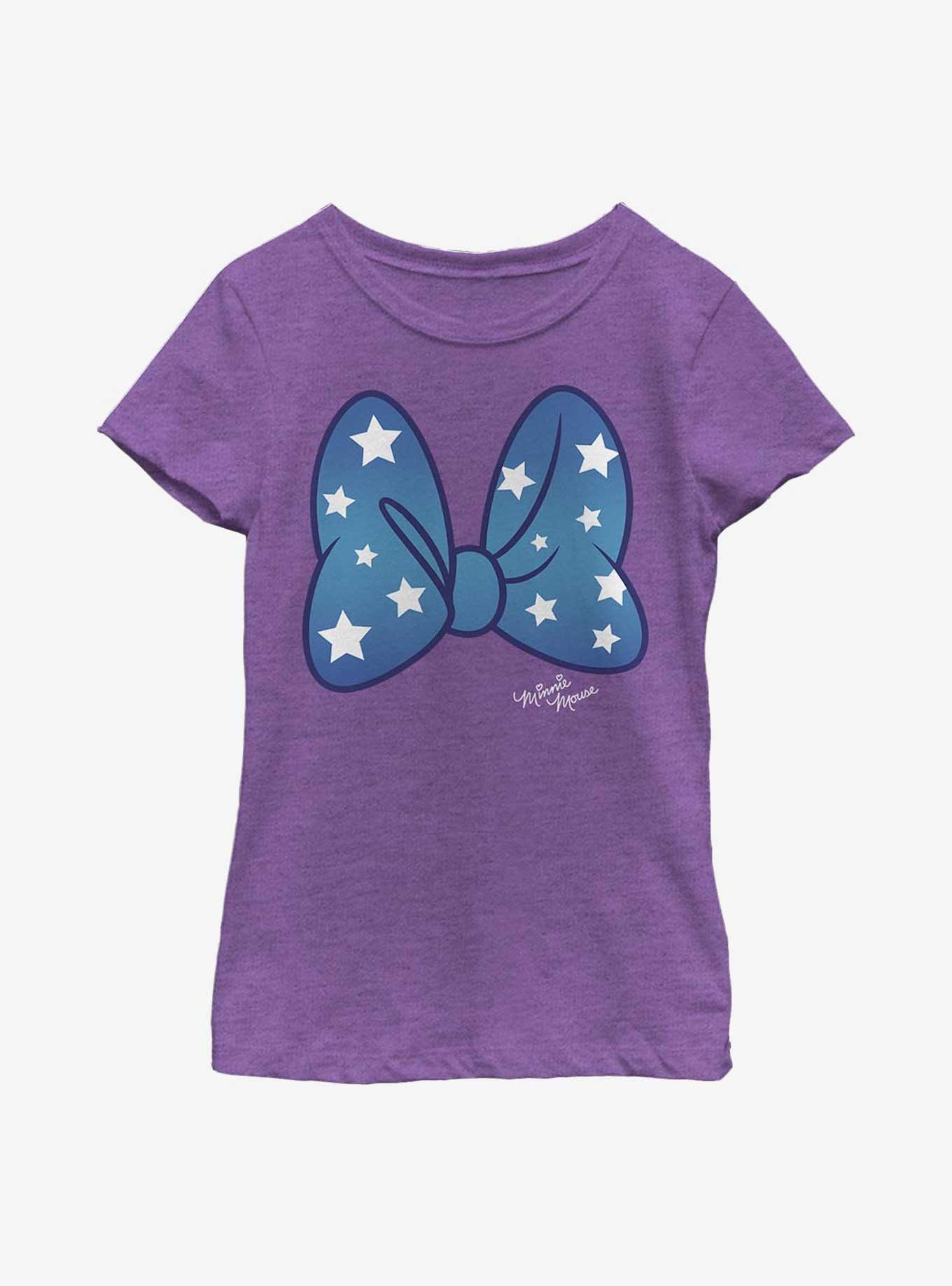 Disney Minnie Mouse Minnie Stars Bow Youth Girls T-Shirt, , hi-res