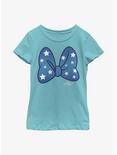 Disney Minnie Mouse Minnie Stars Bow Youth Girls T-Shirt, TAHI BLUE, hi-res