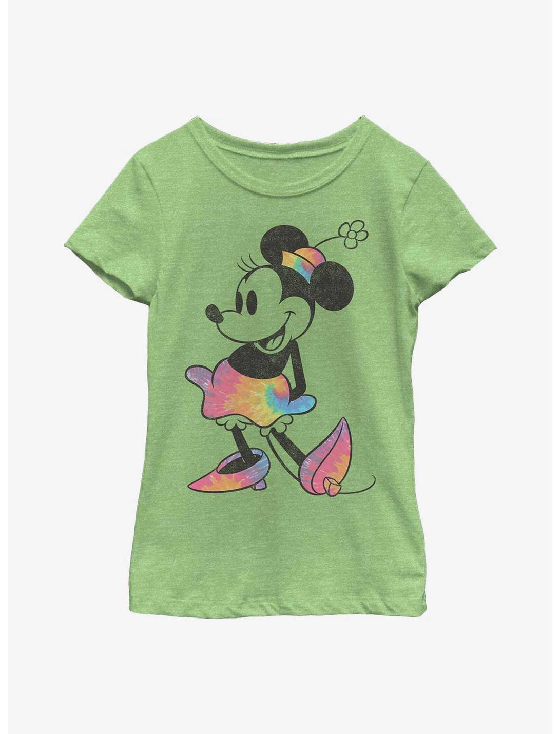 Disney Minnie Mouse Tie Dye Minnie Youth Girls T-Shirt, GRN APPLE, hi-res