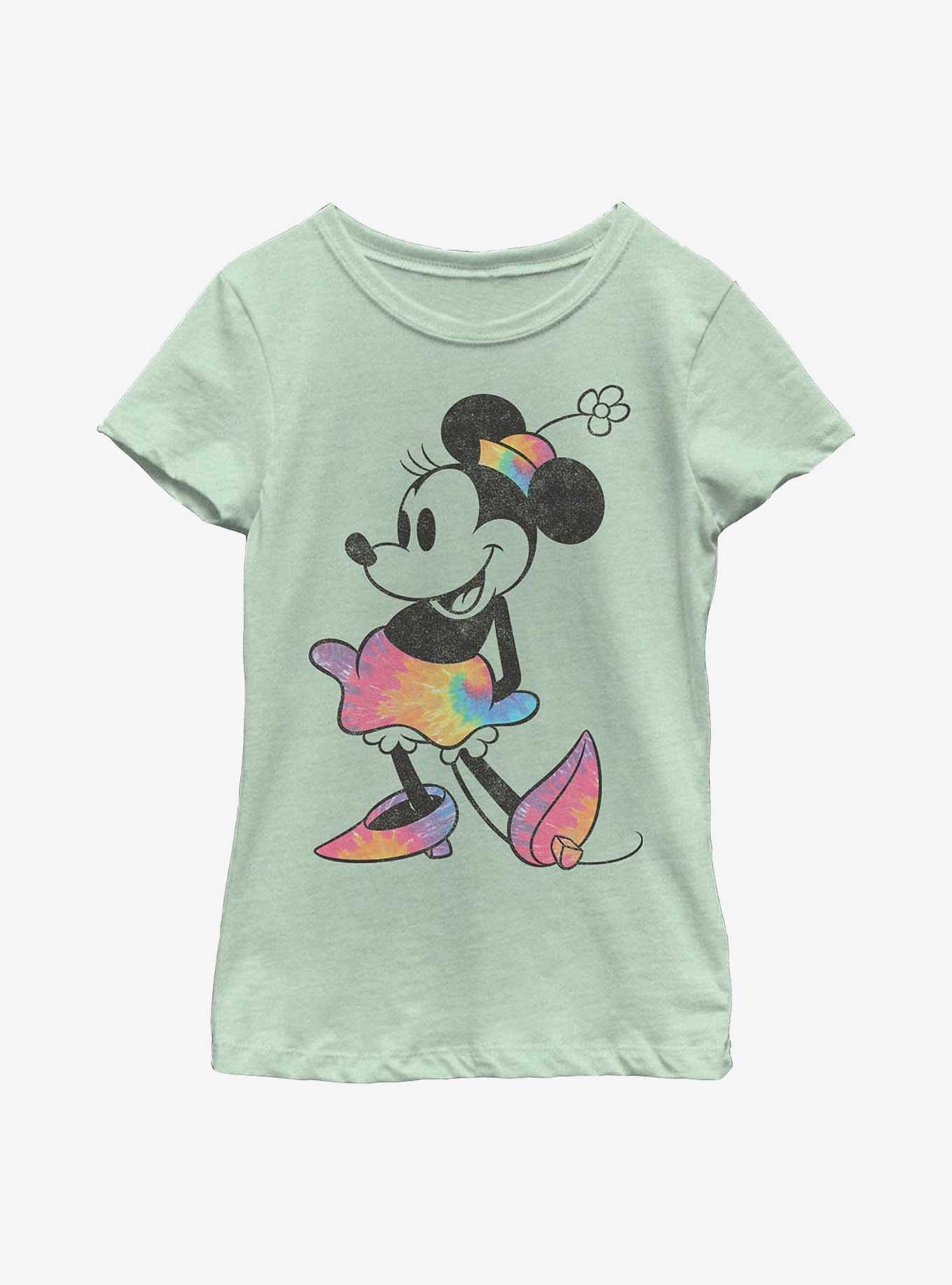 Disney Minnie Mouse Tie Dye Minnie Youth Girls T-Shirt